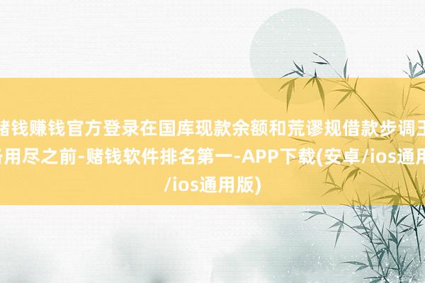 赌钱赚钱官方登录在国库现款余额和荒谬规借款步调王人备用尽之前-赌钱软件排名第一-APP下载(安卓/ios通用版)