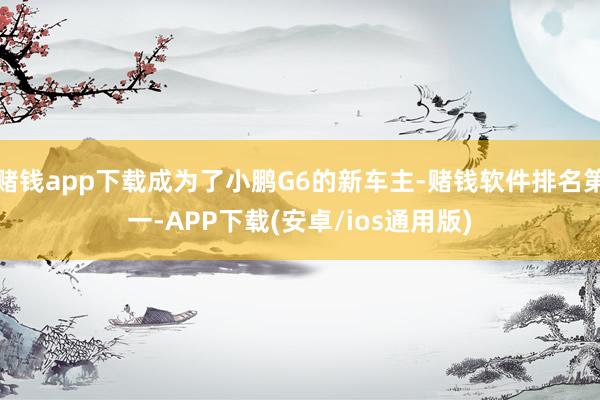 赌钱app下载成为了小鹏G6的新车主-赌钱软件排名第一-APP下载(安卓/ios通用版)