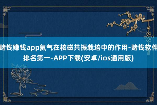 赌钱赚钱app氦气在核磁共振栽培中的作用-赌钱软件排名第一-APP下载(安卓/ios通用版)