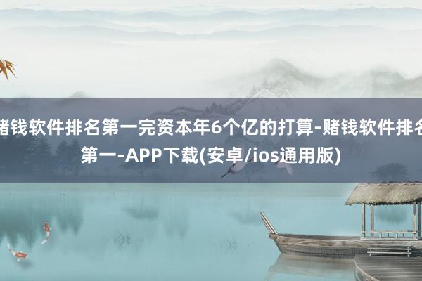 赌钱软件排名第一完资本年6个亿的打算-赌钱软件排名第一-APP下载(安卓/ios通用版)