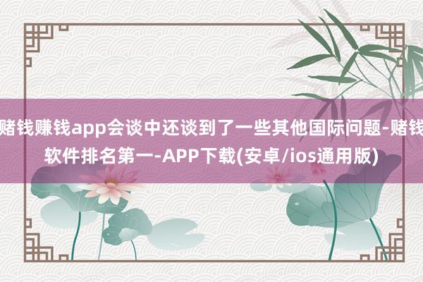 赌钱赚钱app会谈中还谈到了一些其他国际问题-赌钱软件排名第一-APP下载(安卓/ios通用版)