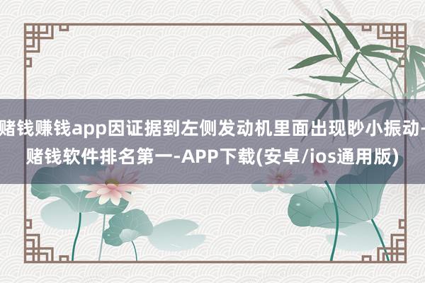 赌钱赚钱app因证据到左侧发动机里面出现眇小振动-赌钱软件排名第一-APP下载(安卓/ios通用版)