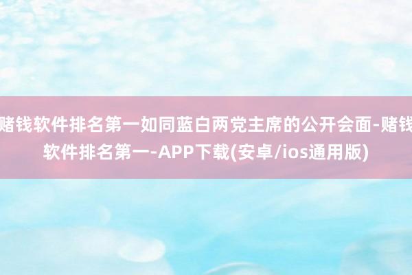 赌钱软件排名第一如同蓝白两党主席的公开会面-赌钱软件排名第一-APP下载(安卓/ios通用版)